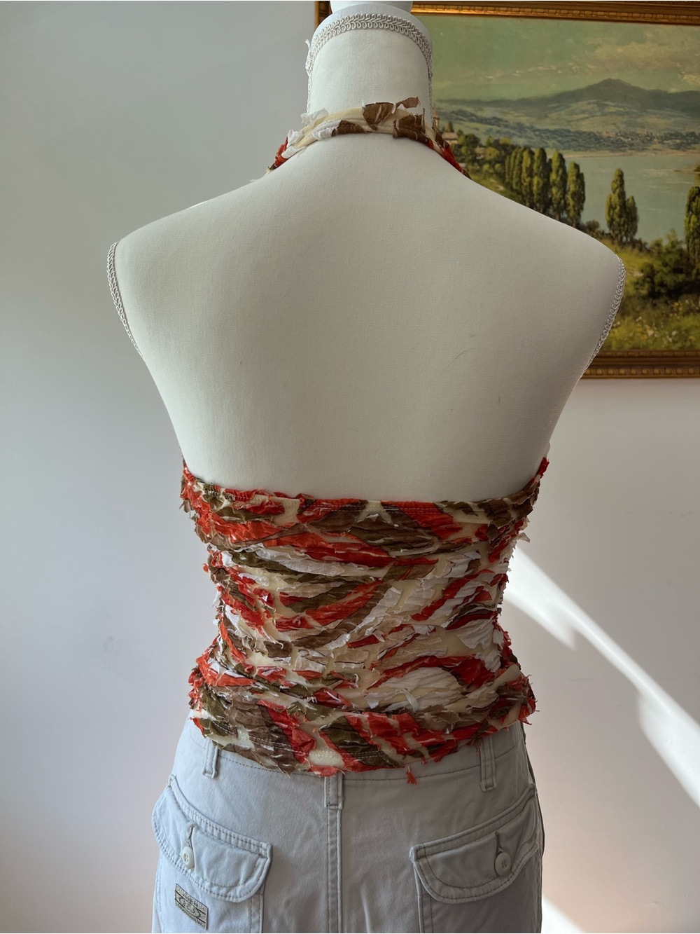 Vintage Halter Ruffled Tank - Picture 2 of 4